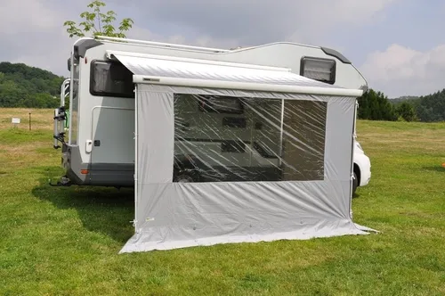 Eurotrail Universal Vorderwand Markisen Breite 4,00 m, m. Fenster