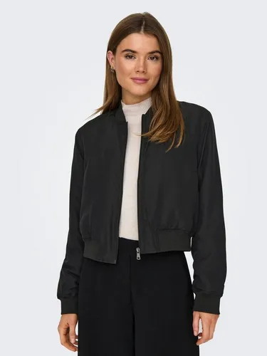 ONLY Damen Blousonjacke ONLALMA Bomber OTW NOOS, Schwarz, L - Stylische Blousonjacke mit regulärer Passform und weicher Haptik. Ideal für einen eleganten Look im Alltag. Perfekt für modebewusste Damen der dänischen Marke ONLY.