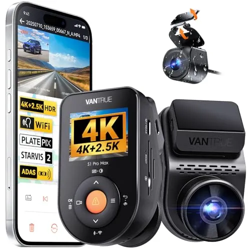 VANTRUE S1 PRO MAX 4K + 2.5K Dashcam