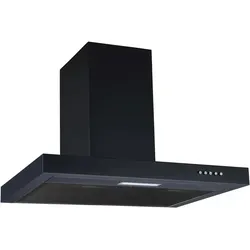 PKM Inselhaube 6004BH - Dunstabzugshaube schwarz - Elegante Dunstabzugshaube in Schwarz, 222.3 m³/h Abluftleistung, ideal für effizientes Kochen in modernen Küchen. Wandmontage und vielseitige Lüftungsarten.