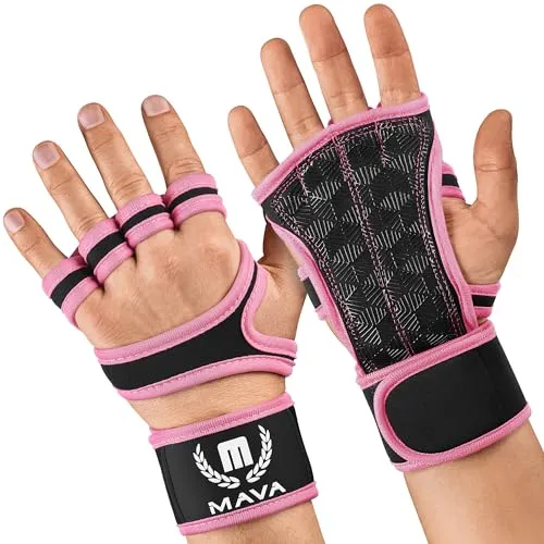 Produktbild Mava Gewichtheber-Handschuhe mit Handgelenkstütze – Trainingshandschuhe für Training, Klimmzüge, Calisthenics & Fitness – Für Männer & Frauen