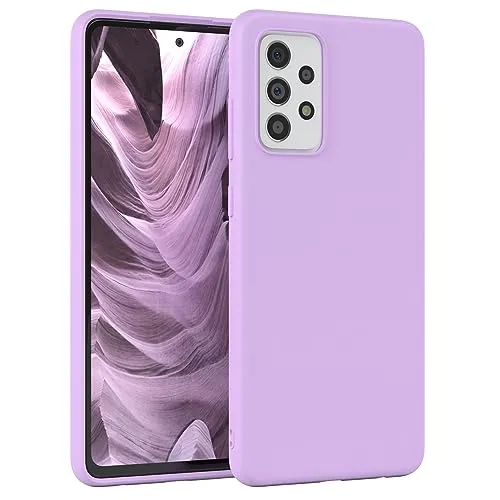 EAZY CASE - Silikonhülle für Samsung Galaxy A72 / A72 5G Hülle Silikon Case Lila weich stoßfeste Handyhülle Galaxy A72 Schutzhülle mit Kameraschutz Dünn Premium Schutz Cover TPU Bumper Violett
