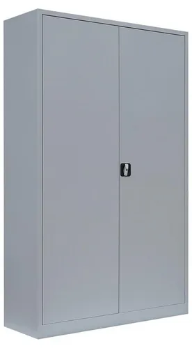 XXXL Stahl-Aktenschrank Lichtgrau 195x120x42,2cm - Büroschrank mit abschließbarem 2-Wege-Schubstangenzylinderschloss, 4 höhenverstellbaren Fachböden für individuelle Nutzung und langlebiger Stahlkonstruktion.