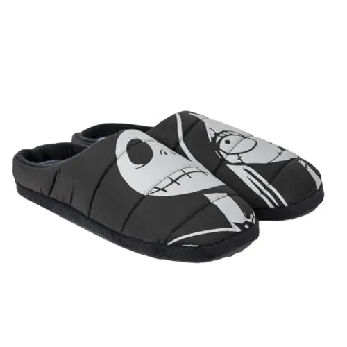 CERDÁ LIFE´S LITTLE MOMENTS Albtraum-Hausschuhe - Hausschuhe für Jungen, inspiriert von Halloween Town, aus bequemem Polyester mit TPR-Sohle für maximalen Komfort und gruseliges Design.