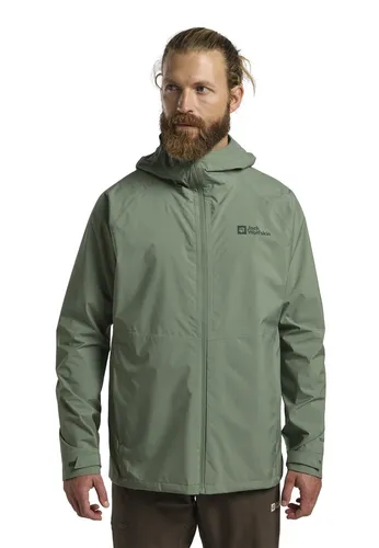 Jack Wolfskin PRELIGHT 2.5L Hardshelljacke Herren - Eucalyptus, Größe XL - Funktionsjacke aus 2,5-lagigem Hardshell-Material mit Texapore Ecoshpere Pro-Technologie; wasser- und winddicht, atmungsaktiv und ideal für Outdoor-Aktivitäten.