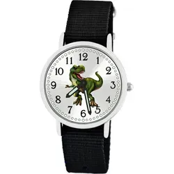 Brecjon Kinder Armbanduhr Jungen T-Rex Leuchtzeiger in orange von Brecjon