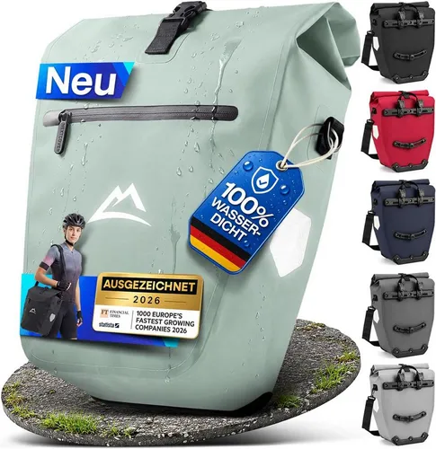 Nextcover Fahrradtasche für Gepäckträger – Mint von Nextcover