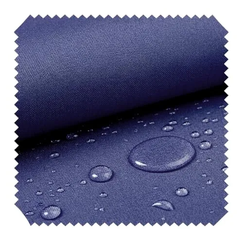 novely® OXFORD SUNSET 420D - UV-Beständiger Polsterstoff - Wasserdichter Outdoor-Stoff - Polyester Möbelstoff - Pflegeleichte Meterware 1lfm | Farbe: 80 Dunkelblau