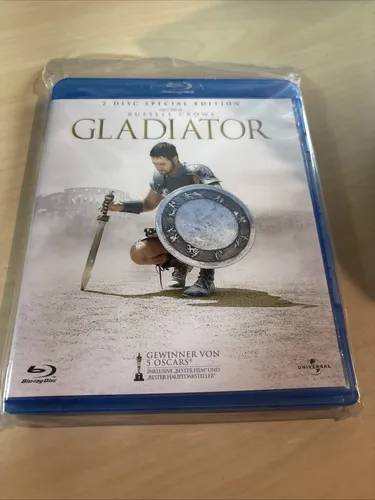 Blu-ray Gladiator - Russell Crowe - Neu & OVP - Steelbook Edition des preisgekrönten Films mit Russell Crowe, FSK 16, ideal für Filmfans und Sammler.