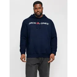 Jack & Jones PlusSize Kapuzensweatshirt JJECORP OLD LOGO SWEAT HOOD NOOS PLS - Hoodies mit trendigem Logodruck, taillenbedeckend und aus weicher Baumwollmischung für optimalen Tragekomfort. Ideal für sportliche und lässige Outfits.