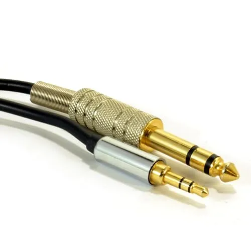 Produktbild kenable Profi OFC 3,5 mm Stereo Klinkenstecker Stecker Zum 6,35 mm Stereo Klinkenstecker Stecker Kabel 2 m [2 Meter/2m]