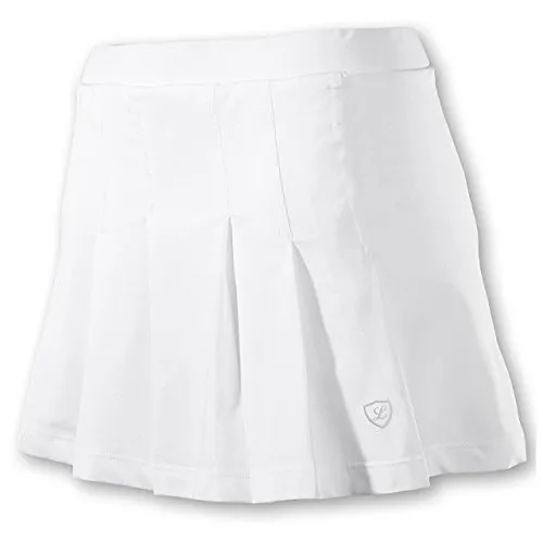 Limited Sports Damen Sports Club Fancy Rock - Eleganter Tennisrock in Weiß und Schwarz, ideal für sportliche Aktivitäten und modische Auftritte auf dem Platz.