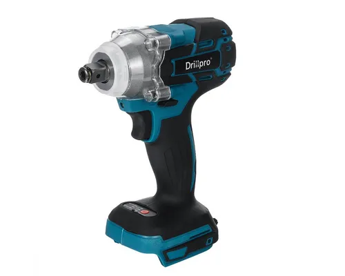 Professional Akku-Schlagschrauber Drillpro – 520Nm, bürstenloser Motor - Schlagschrauber für höchste Ansprüche: 520 Nm Drehmoment und bürstenloser Motor für Langlebigkeit. Ideal für Baustellen, Holzarbeiten und Wartungsprojekte. Lieferung ohne Akku & Ladegerät.