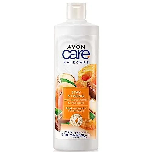Avon Care 2 in 1 Shampoo & Spülung mit Aprikosenextrakt und Sheabutter, 700 ml