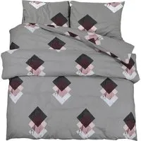 vidaXL Bettwäsche-Set Grau 135x200 cm aus 100% Baumwolle - Stilvolles Bettwäsche-Set in Grau, aus 100% Baumwolle, pflegeleicht und weich. Ideal für einen eleganten Look in deinem Schlafzimmer. Maschinenwaschbar und langlebig.