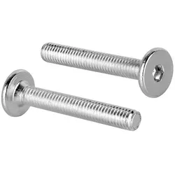 Prima-Online Schraube Flachkopfschrauben Möbelschrauben Möbelverbinder M6 ISK 4mm Typ KF 40 mm