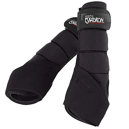 Eskadron Pro Active Gamaschen - Hinterbeine 2er Set, Größe:L, Farbe:Black