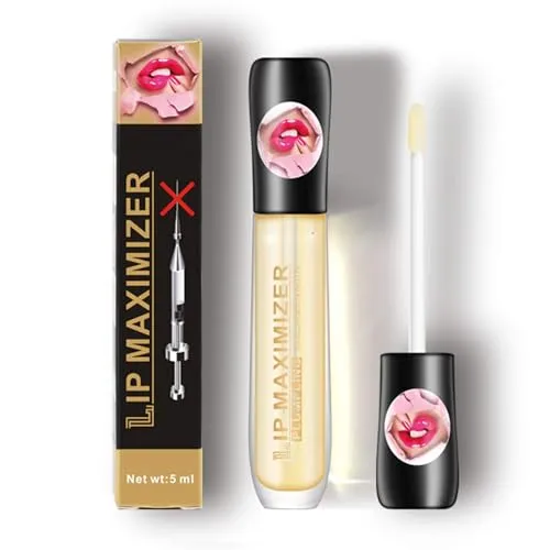 GL-Turelifes Lip Plumper Lipgloss, Lip Maximizer Balm Plumper Lip Extremes Volumen, Heathly Enhancer Hydrated Lips, Feuchtigkeitsspendende, Beseitigung von Trockenheitsfalten
