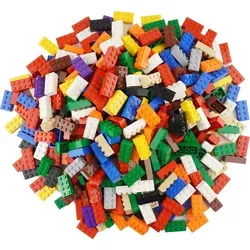 LEGO® 2x4 Steine Bausteine Gemischt Bunt - 100 Stück - LEGO® Bausteine 2x4 in bunten Farben, 100 Stück für kreatives Bauen. Ideal für Kinder und Sammler, fördert Fantasie und Problemlösungsfähigkeiten.