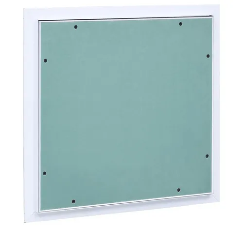vidaXL Revisionsklappe 400x400 mm mit Aluminium-Rahmen - Praktische Revisionsklappe für einfachen Zugang zu Wänden und Decken, ausgestattet mit Federverschluss für grifflose Bedienung. Ideal für Heizungsverteiler und Hohlräume.
