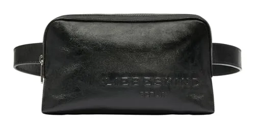 Liebeskind Elvira Lamb SF Verna Gürteltasche schwarz - Gürteltasche aus fein genarbtem Leder, stilvoll und praktisch für jeden Anlass.