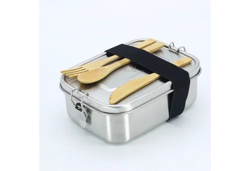 Luna24 simply great ideas... Lunchbox Edelstahl Brotdose, Lunchbox für Kinder und Erwachsene inkl. Zubeh.