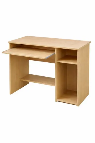 bv-vertrieb Computertisch mit Tastaturauszug - Praktischer Computertisch mit integriertem Tastaturauszug und Towerfach. Ideal für Kinder und Erwachsene, bietet er viel Platz für Laptop und Zubehör.