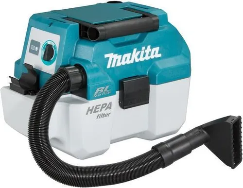 Makita DVC750LZX1 Trockensauger - Industriestaubsauger mit kraftvollem Akku, ideal für Baustellen und anspruchsvolle Reinigungsaufgaben.
