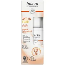 LAVERA Anti-UV Fluid LSF 30 - 30 ml - Sonnenschutzmittel mit Lichtschutzfaktor 30, schützt die Haut effektiv vor UV-Strahlen und sorgt für eine angenehme, leichte Textur.