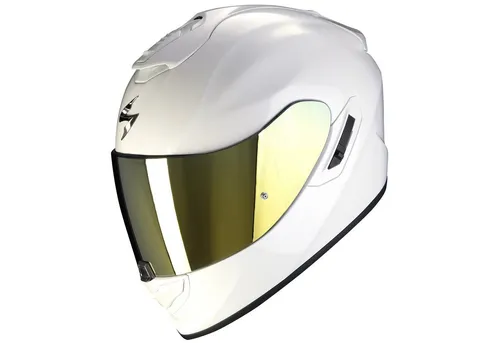 Scorpion Exo Motorradhelm Scorpion Exo-1400 Evo II Air Solid Perl Weiss Integralhelm (1er Set)