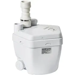 VEVOR Universal-Spülbeckenpumpe 200 W - Wasserpumpen mit 5678 L/h Durchflussrate und 5,49 m Hub, korrosionsbeständig und geräuscharm – ideal für vielseitige Anwendungen in Kellern, Waschmaschinen und Duschräumen.