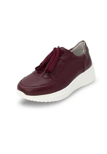 vitaform Damenschuhe Sneaker aus Hirschleder in Rot - Größe 40 EU - Stylische Sneaker aus pflegeleichtem Hirschleder, ideal für den Casual-Look. Mit herausnehmbarer, gepolsterter Innensohle für hohen Tragekomfort.