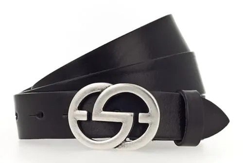 Vanzetti Hüftgürtel 30 mm aus Vollleder - Hüftgürtel aus hochwertigem Vollrindleder, 30 mm breit, mit eleganter Koppelschließe. Perfekt für Freizeit-Outfits und nachhaltig produziert in Deutschland.