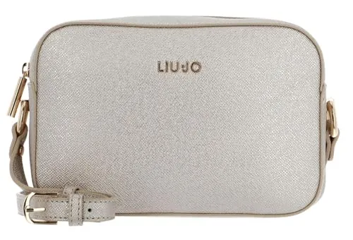 LIU.JO S CROSSBODY Umhängetasche - Praktische goldene Umhängetasche in leichtem Gold, ideal für den Alltag. Bequem über der Schulter oder Crossover tragbar. Maße: 24 x 16 x 7,5 cm.