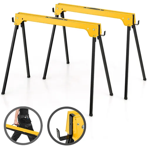 tlg. Gerüstbock Sägebock Klappbock bis zu 600 kg klappbar mit Griff & Haken 2