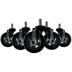 Amstyle Möbelrolle SPM1.980 - 5er Set Schwerlastrollen - Möbelrollen für Bürostühle, leichtgängig und robust, ideal für den Einsatz auf Teppich oder Hartboden.