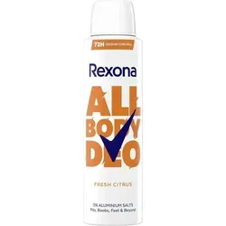 Rexona FRESH CITRUS UNISEX Deo Vapo 150 ml - Erfrischendes Deo für den ganzen Körper, 150 ml, bietet langanhaltenden Schutz und ein angenehmes Zitrusaroma für jeden Tag.