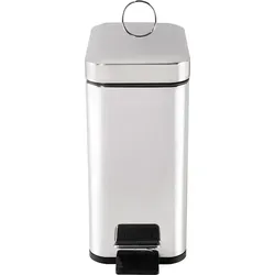 Abfalleimer 5 Liter Silber Modern - Silber