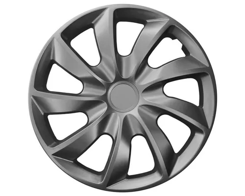 NRM Radzierblende Quad Graphite 13 Zoll 4er Set - Radkappen für 13 Zoll Räder, überzeugt durch Langlebigkeit und robuste Bauweise - perfekt für stilvolle Autofahrer.