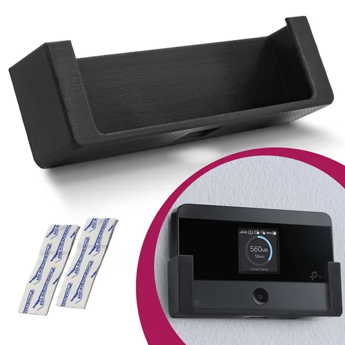 Wandhalterung Mobiler Router Halter Schwarz passend für TP-Link M7350