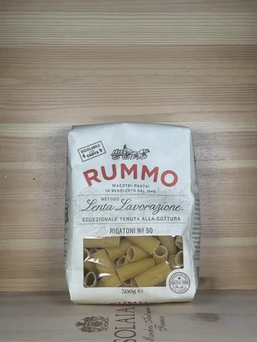 Rigatoni Nr. 50 Nudeln aus Hartweizengrieß 500 g - Pasta Rummo