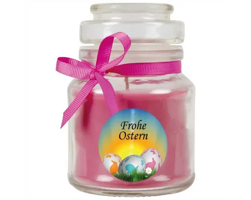 HS Candle Duftkerze zur Osterzeit (1-tlg), Frohe Ostern - Stimmungslicht mit Duft - Kerze mit Motiv zur Osterzeit