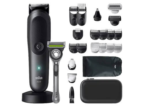 BRAUN AIO9560, Multigroomer, Schwarz/Grau