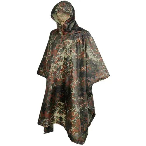 BW Regenponcho Flecktarn Ripstop – Wetterfester Schutz für Outdoor-Aktivitäten - Funktionsjacken für Unisex Erwachsene, ideal für alle Jahreszeiten mit robustem Ripstop-Nylon. Perfekt für Outdoor-Abenteuer und Freizeitaktivitäten.