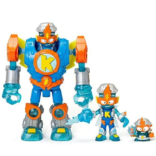 SUPERTHINGS RIVALS OF KABOOM Superbot Kazoom Power - Actionfiguren für Kinder, mit exklusivem Kazoom Kid und SuperThing, detailreich und voller Persönlichkeit für kreatives Spielvergnügen.