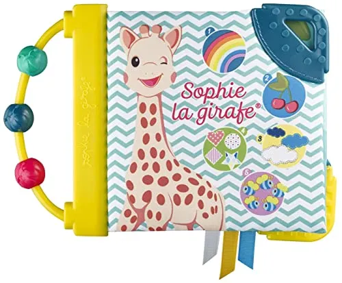 Sophie la Girafe – Kunststoff 1 Frühlernbuch für Babys, mehrfarbig – viele Aktivitäten – Sinne entwickeln: Hören, Tasten, Schmecken und Riechen und Sehen – Lernen mit Spaß