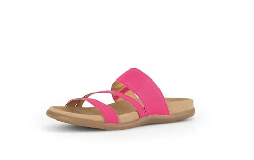 Gabor Damen Pantoletten - Bequeme Slipper für den Sommer - Pantoletten für Damen mit Best Fitting, aus hochwertigem Textil und Leder, ideal für einen entspannten Sommerlook und hohen Tragekomfort.