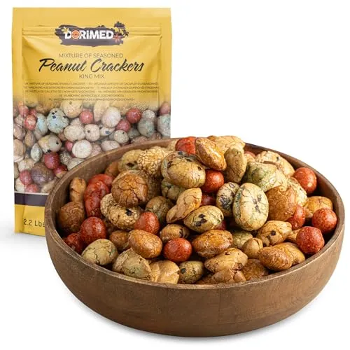 Reiscracker, König Mix, 1 kg | Sortiment Sesam, Mais, Weizensamen | Mit einem Hauch von Sal y Soy | Ideal als Snack | King Mix Vorspeisenmischung in einer 1 kg Packung | Dorimed