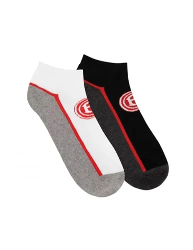 Fortuna Düsseldorf Sneakersocken Streifen 2er-Set Gr. 43-46