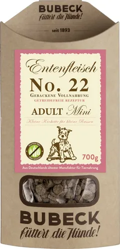 Bubeck No 22 Mini Ente Adult gebackenes Hundefutter 700 g